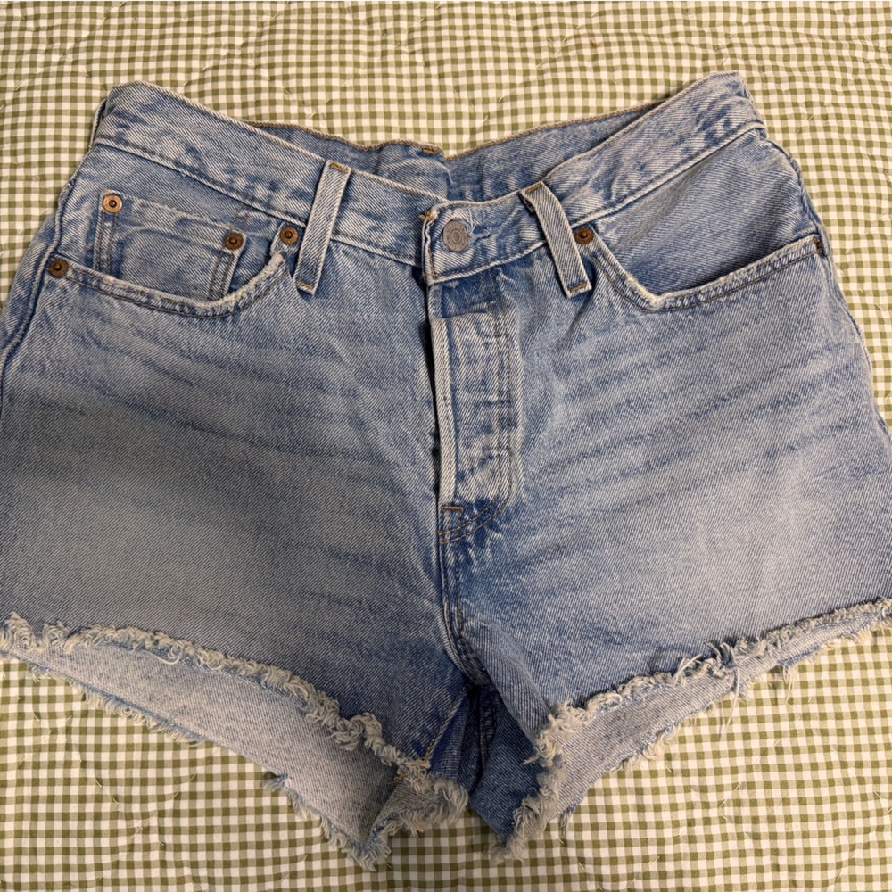 Levi's Light Blue Denim Cutoff Shorts